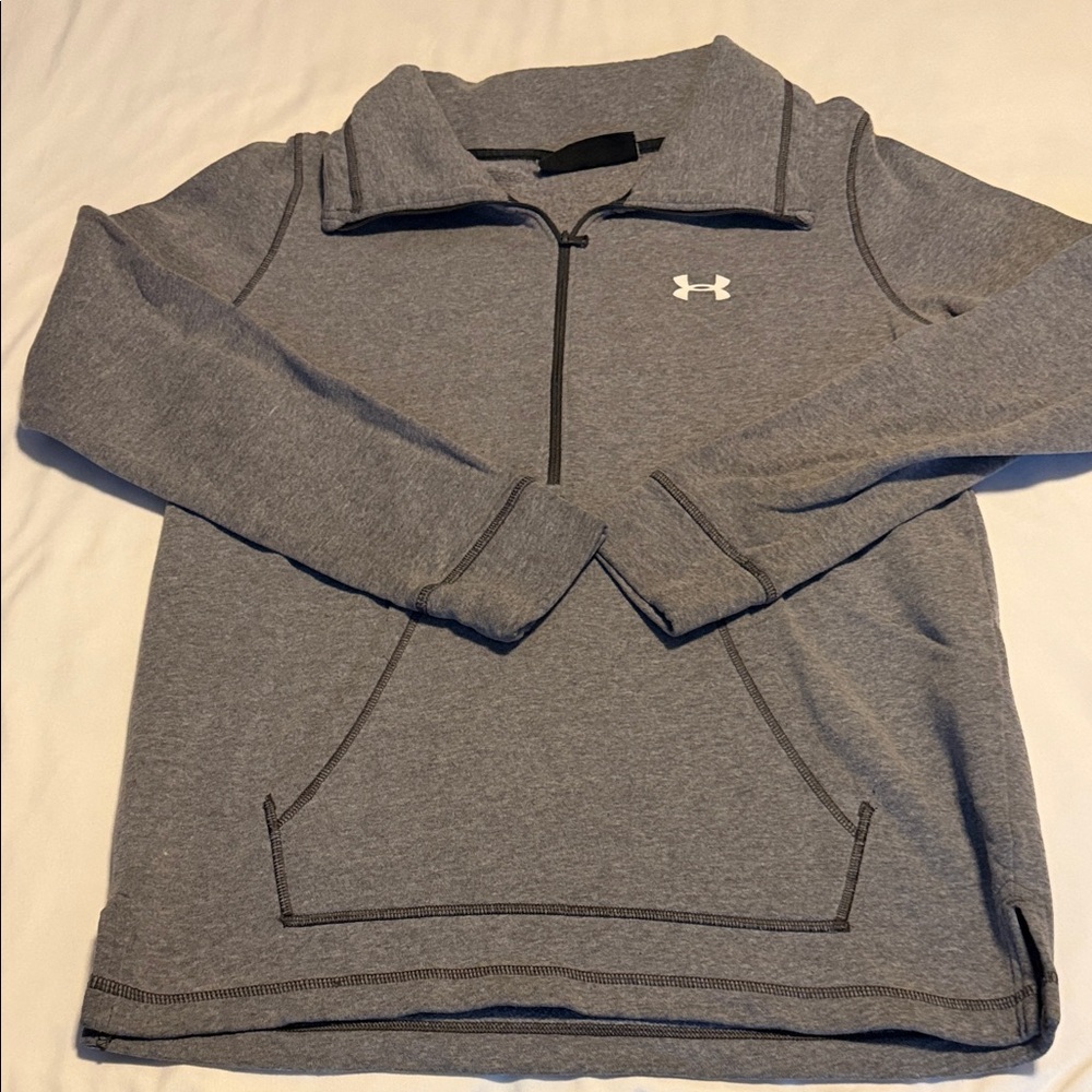 Women’s Loose Under Armour Charcoal Quarter-Zip Pullover